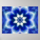 Recherche de fractale bleue posters Hiver