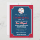 Recherche de baseball bar bat mitzvah invitations Rouge
