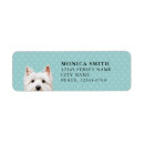 Search for west highland white terrier return address labels Puppy