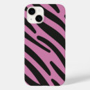 Recherche de rayures de zèbre iphone coques Rose