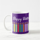 Search for birthday candle mugs Celebration