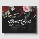 Search for red and black wedding guest books Burgundy
