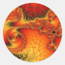 Search for fractal art stickers Red