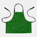Search for green black stripe aprons Pattern