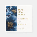 Search for 50th anniversary napkins Botanical