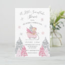 Search for pink snowflake baby shower invitations Cute