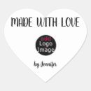 Search for heart logo stickers Business