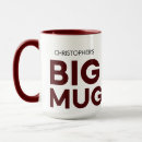 Search for burgundy mugs Typography
