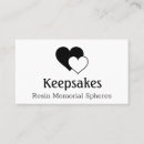Search for memorial business cards Keepsake