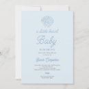 Search for beach baby boy shower invitations Blue