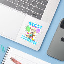 Search for funny animal birthday stickers Goat