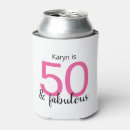 Search for 50th birthday can coolers 50 and fabulous