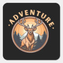 Search for wild deer stickers Forest