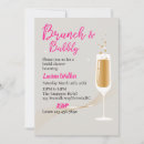Search for brunch and bubbly bachelorette party invitations Elegant