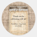 Search for burlap mason jar stickers Country