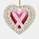 Search for pink heart ornaments Awareness