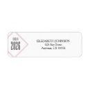 Search for diamond shape return address labels Contemporary