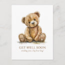 Search for teddy bear get well cards Feel better soon