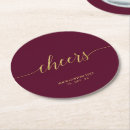 Search for burgundy coasters Typography