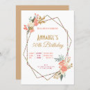 Search for floral 50th birthday invitations Stylish
