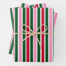 Search for red and green striped wrapping paper Xmas