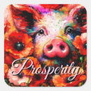 Search for pink pig stickers Whimsical