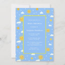 Search for blue and yellow baby shower invitations Sunshine