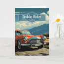 Search for vintage dad birthday cards Classic car