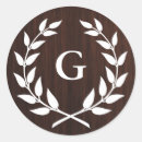 Search for laurel wreath monogram stickers Initials