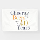 Search for cheers to 40 years banners For him