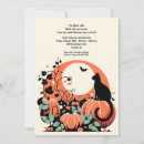 Recherche de citrouille de chat halloween invitations Toute personne