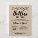 Search for poppin bottles baby shower invitations A baby is brewing