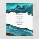 Search for agate wedding invitations Teal