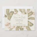Search for tropical floral save the dates Botanical