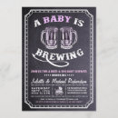 Search for is brewing baby girl shower invitations Chalkboard