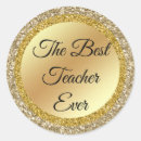 Search for teacher stickers Gold