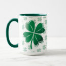 Search for four leaf clovers mugs St patricks day