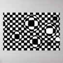 Recherche de illusion géométrique posters Damier