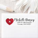 Search for sewing return address labels Heart