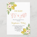 Search for pink lemonade baby shower invitations Yellow