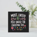 Search for no peeking christmas cards Santa