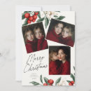 Search for red berries christmas cards 3 photos