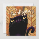 Search for black cat thanksgiving cards Autumn
