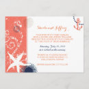 Search for navy blue and coral wedding invitations Summer