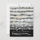 Search for black white music notes invitations Party