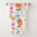 Search for kitten bath towels Orange cat