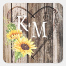 Search for monogram square wedding stickers Heart