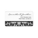Search for rustic lace wedding return address labels White