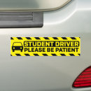 Search for learners permit bumper stickers Driving