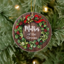 Search for mother of the groom ornaments Rustic